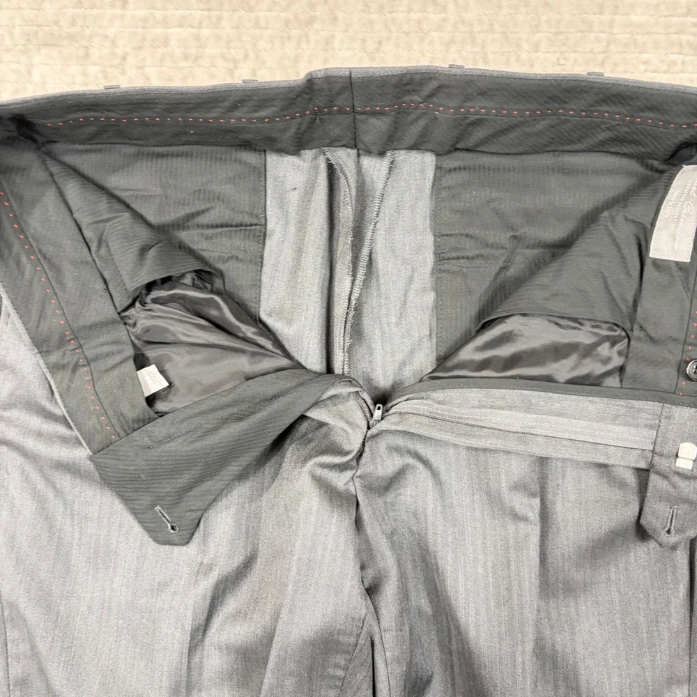 Daniel Cremieux Loro Piana Super 170s Wool Suit Mens Grey Italy 40R 35x29